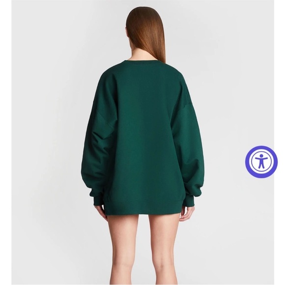 The Bar Varsity Sweatshirt in Hunter Green, XL - Picture 3 of 9